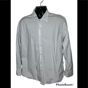 Emile Lafaurie Gray Button Down Shirt Sz XXL